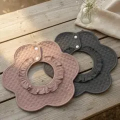 防水よだれかけベビースタイベビー服女の子男の子エプロン360度回転AAセット♫☆