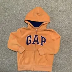 GAP Kids フード付きパーカー Sサイズ オレンジ