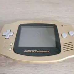 ジャンク品 ゲームボーイアドバンス ゴールド 本体