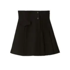 SNIDEL プリーツスカショーパン ブラック 1