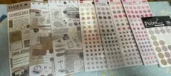 多様なデザインのシールセット