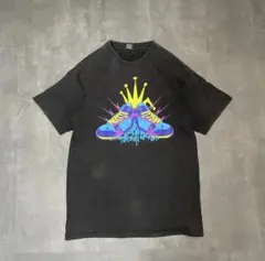 00s STUSSY グラフィックロゴ クラウン Tシャツ ブラックのサムネイル