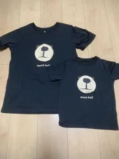 mont-bell クマの顔 Tシャツ 2枚セット 100 M