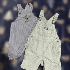 匿名配送！70-80サロペット2着セット