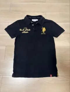U.S. POLO ASSN. 黒ポロシャツ Sサイズ　ラルフローレン