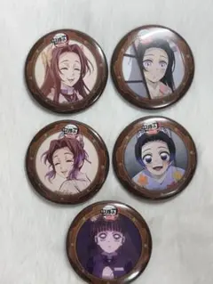 鬼滅の刃 コラボレーションカフェ 第二期 缶バッジ しのぶ カナエ カナヲ