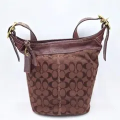 COACH シグネチャー バケツ型 ワンショルダーバッグ 11437