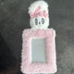 Esther Bunny ファー素材 フォトホルダー ピンクのサムネイル