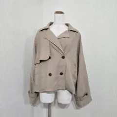 apres jour ショートトレンチコート ベージュ ダブルボタンのサムネイル