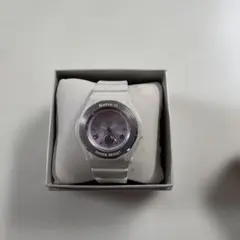 CASIO Baby-G ホワイト アナログ レディース 腕時計