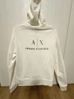 Armani Exchange フード付きトレーナー S ホワイトのサムネイル