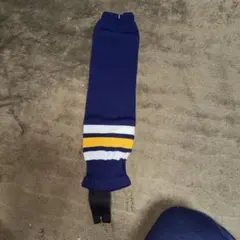 野球ストッキングネイビーホワイトイエロー