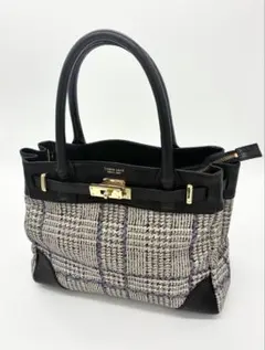 【新品　未使用】1metre carreチェック柄ハンドバッグ