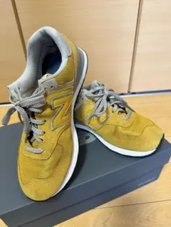 New Balance 574 イエロー スニーカー　28㎝　美品