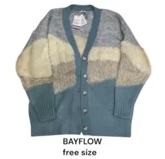 BAYFLOW 多色使い カーディガン フリーサイズ