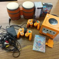 B-295 ゲームキューブ オレンジ 本体 ジャンク コンガ ソフト6点！