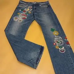 ハー寿ママさま専用。rough ラフ 刺繍デニム L タグ無し未使用品