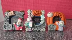 【整理】３種 ナイトメアビフォアクリスマス　ポリストーンミニフォトスタンド