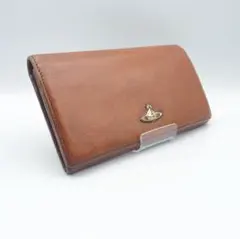 【Vivienne Westwood（薇薇安·韋斯特伍德）】長皮夾 真皮 駝色