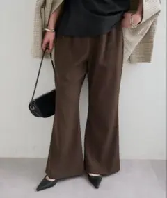 Omekashi イージーフレアスラックス