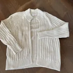 GAP アイボリー 長袖コットンカーディガン XS