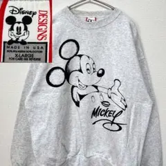 Disney ミッキーマウス スウェットスウェット USA製 XL ビンテージ