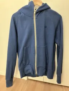 フレッドペリー ブルーパーカー フルジップ