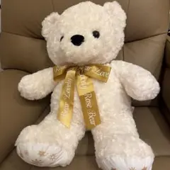 ラブリーローズベア　ぬいぐるみ BIG テディベア　ホワイト