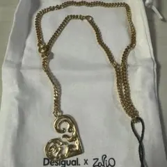 Desigual x Zalio ハート型ネックレス