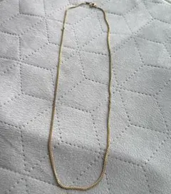 K18GF 喜平2mm細め チェーンネックレス ゴールド