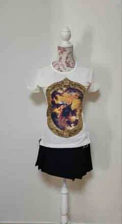 希少 Vivienne Westwood 骨文字プリントTシャツ ブラック - メルカリ