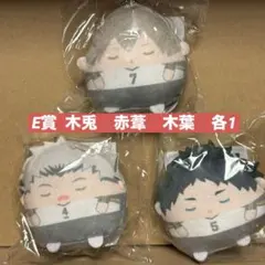 ハイキュー　木兎　赤葦　木葉　くじメイト　ぬいくじ　E賞　てのりんず
