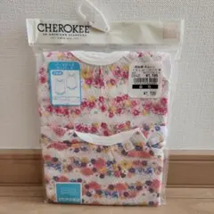 ノースリーブロンパース　肌着　夏　70　ピンク　ブルー　花柄