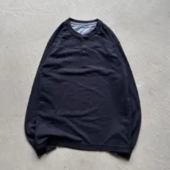 90s eddie bauer navy henry l/s ヘンリーネック - メルカリ