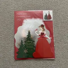 ディズニープリンセス 美女と野獣 ベル クリスマスカード ハニカムカード