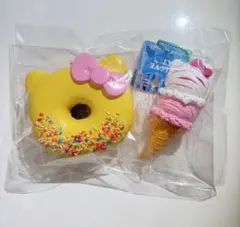 キティドーナツスクイーズ／キティやわらかダブルアイスマスコット