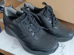 AKAISHI スニーカー ブラック サイドジップ 23.5cmのサムネイル