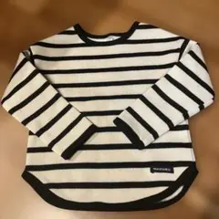 ボーダー裏起毛　ニット