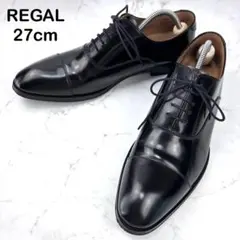 【超美品】REGAL ドレスシューズ 811R 黒 27 ストレートチップ 本革のサムネイル