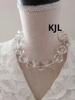 ケネスジェイレーン　ガラス　多面体カット　ネックレス　レア　KJLのサムネイル