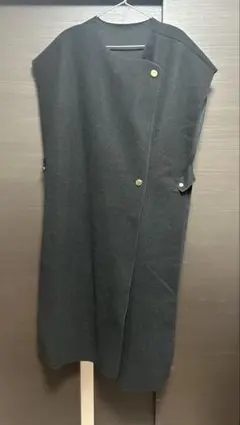 【select moca】ノースリーブ コート風 ベスト ジレ