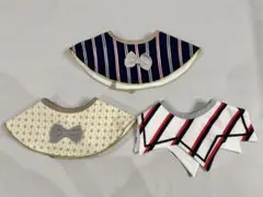 ストライプ・花柄スタイ 3点セット