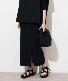 JOURNAL STANDARD relume 黒タイトスカート ロング丈のサムネイル