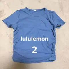 ルルレモン All It Takes リブNulu Tシャツ サイズ2 ブルー