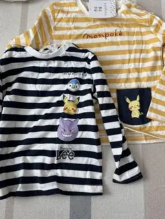 新品★モンポケ×buddy Leeコラボ　ロンT2点セットのサムネイル