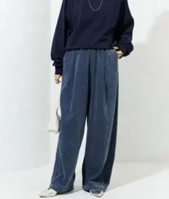 FREAK'S STORE シェニールデニム 微起毛 イージーパンツのサムネイル