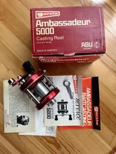 美品！　ビンテージ　Abu 5000 1979年製　箱、取説付き、完動品。のサムネイル