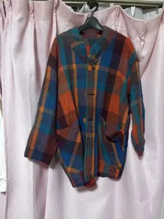 チェック柄オーバーサイズジャケット