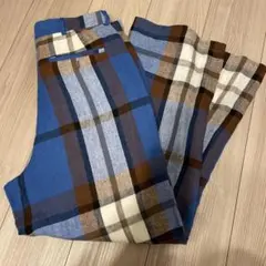 チェック柄カジュアルパンツ