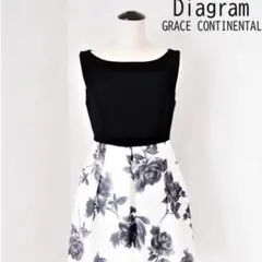 Diagram GRACE CONTINENTAL ノースリーブワンピース 36のサムネイル
